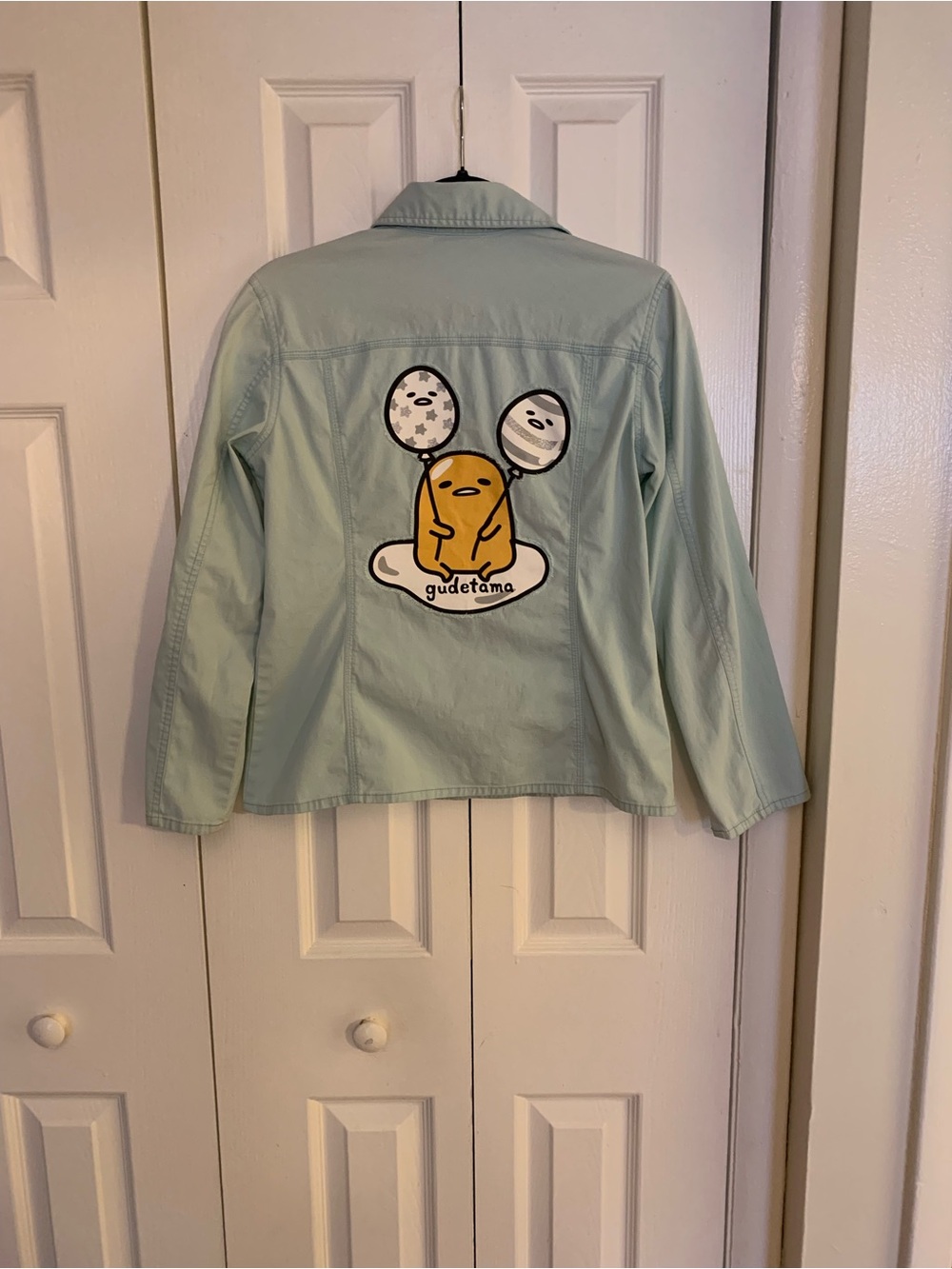 Light Mint Gudetama Graphic Jacket